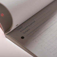 Cathedral - A4 Analysis Pad 6 Cash Columns  - Red (A4/90/6C)