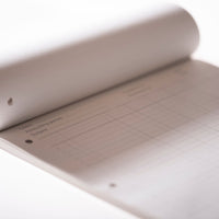 Cathedral - A4 Analysis Pad 6 Cash Columns  - Red (A4/90/6C)