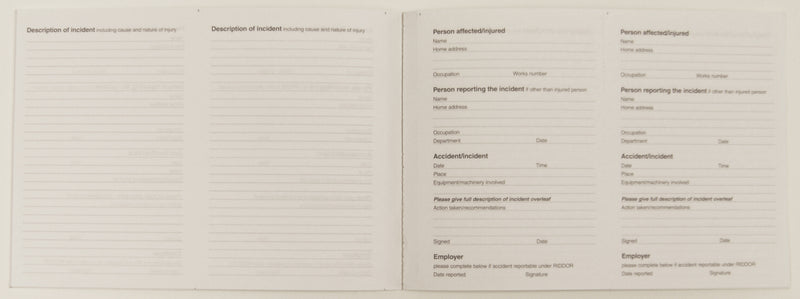 Accident Report Book  - Green (ARB2)