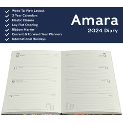 Collins Amara - 2024 A5 Week-to-View Diary Planner (AM153-24)