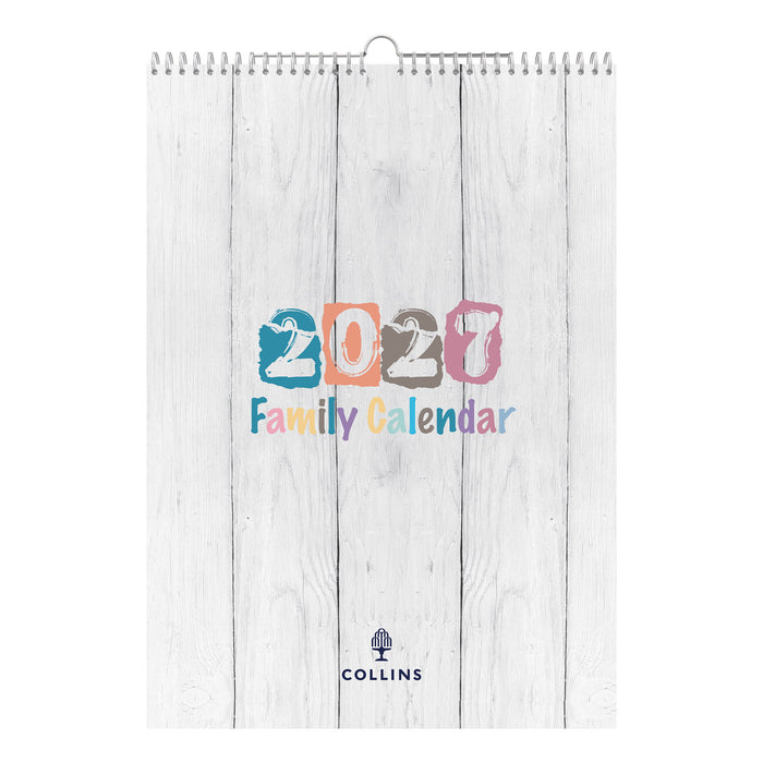 2027 Calendar - 12 Month A3 Family Calendar - Collins Debden Brighton Range (BTFC135-27)