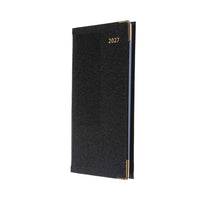 2027 Calendar Year Planner - 12 Month Pocket Week-to-View Diary - Hard Cover in Black - Collins Debden Business Range (CAPB.99-27)