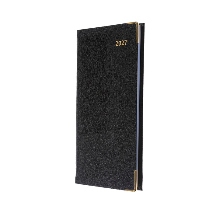 2027 Calendar Year Planner - 12 Month Pocket Week-to-View Diary - Hard Cover in Black - Collins Debden Business Range (CAPB.99-27)