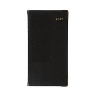 2027 Calendar Year Planner - 12 Month Pocket Week-to-View Diary - Hard Cover in Black - Collins Debden Business Range (CAPB.99-27)