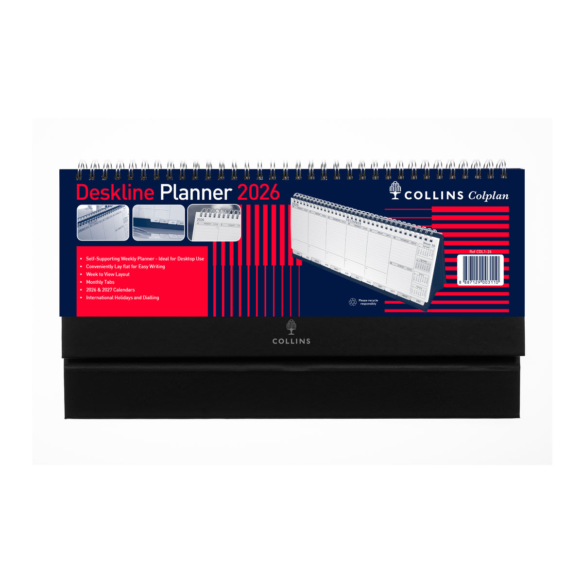 Colplan - CDL1-26 - Week-To-View - Diary - 2026 Calendar Year Deskline Planner