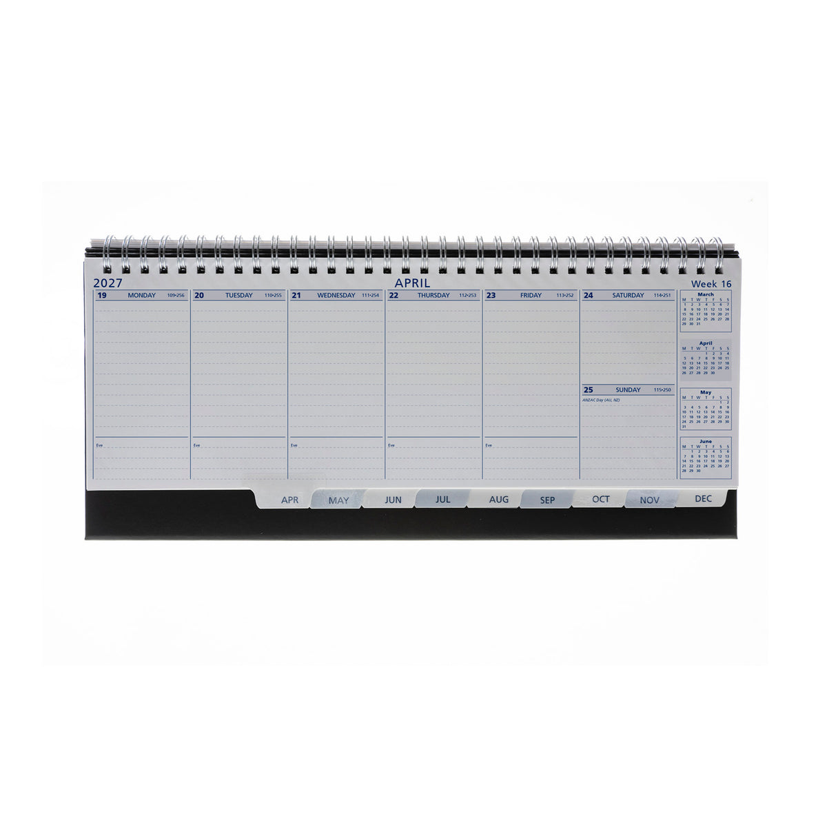 2027 Calendar Year Planner - 12 Month 105.5x300mm Week-to-View Diary - Collins Debden Colplan Range (CDL1-27)