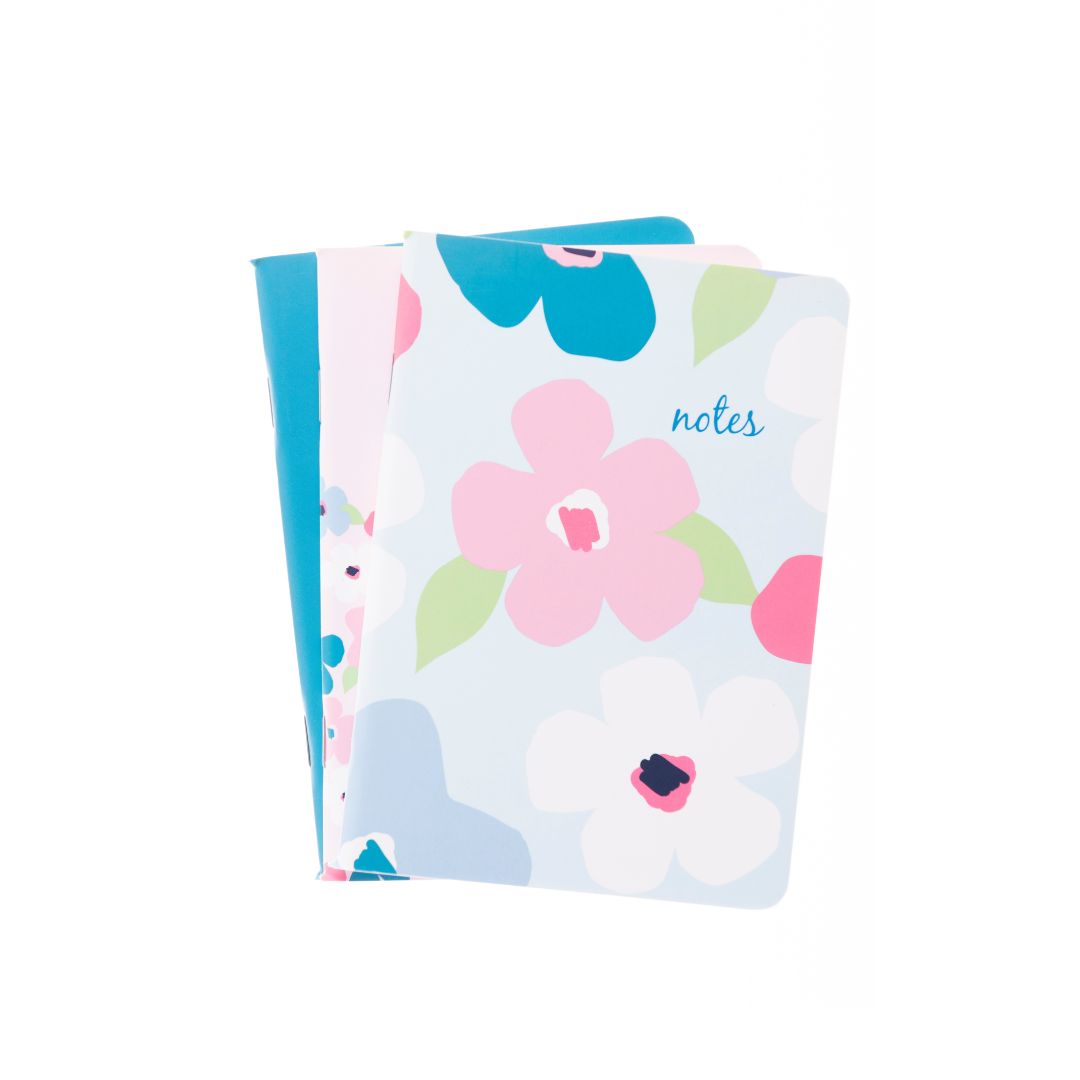 Blossom - A6 Ruled Notebooks - 3 Pack (CF63GP-BL)