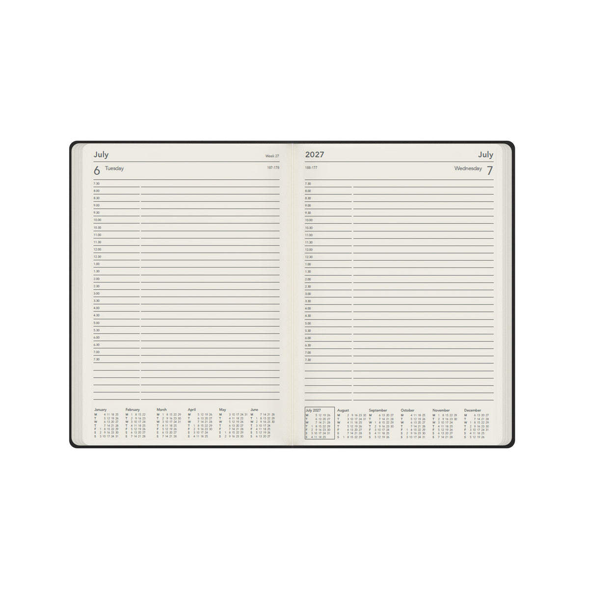 2027 Calendar Year Planner - 12 Month A4 Day-to-Page Diary - Hard Cover - Collins Debden Legacy Range