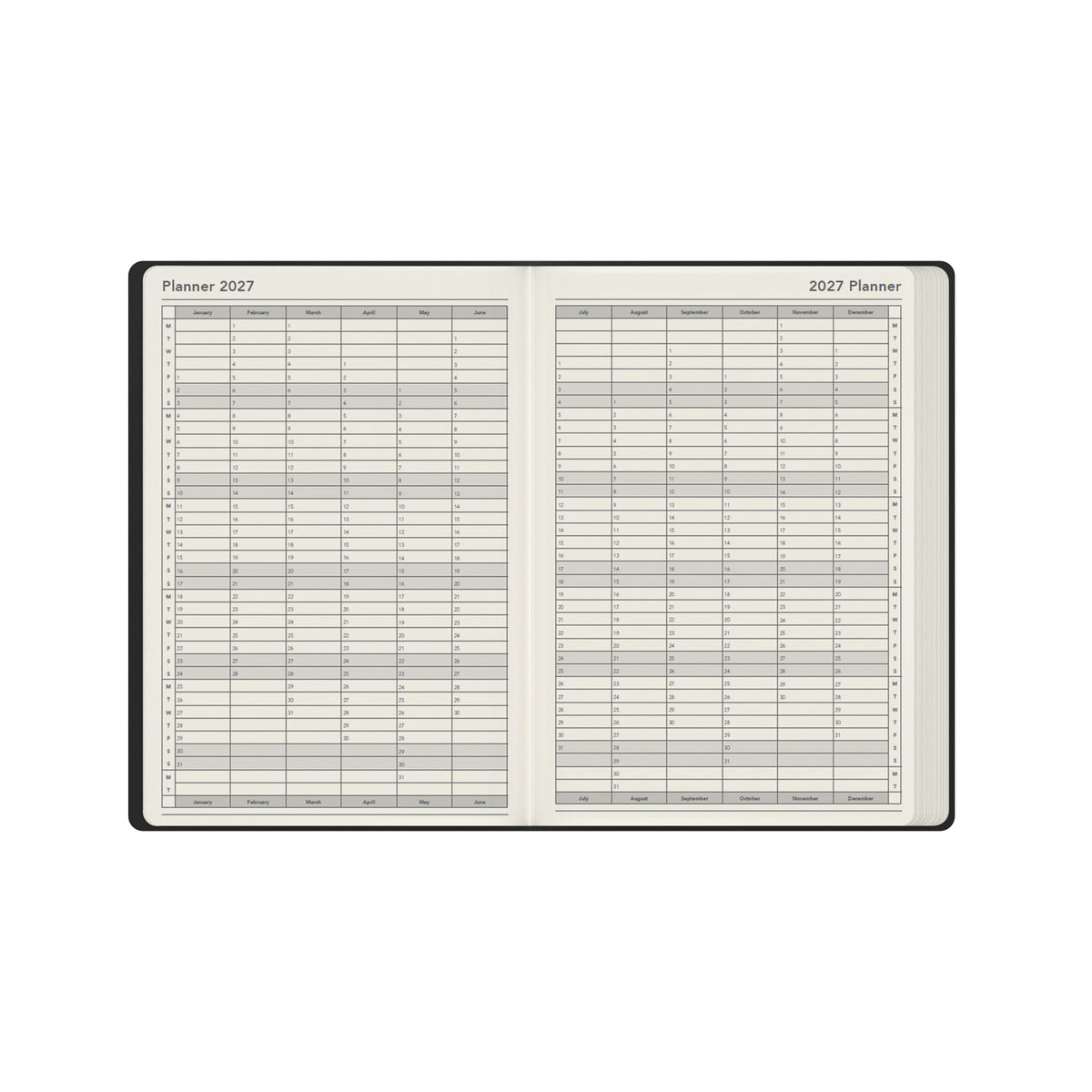 2027 Calendar Year Planner - 12 Month A4 Day-to-Page Diary - Hard Cover - Collins Debden Legacy Range