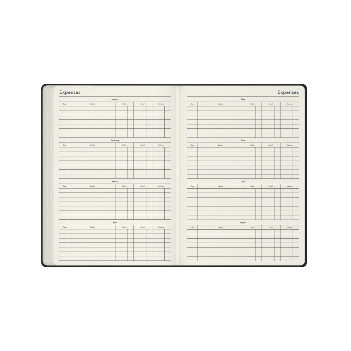 2027 Calendar Year Planner - 12 Month A4 Day-to-Page Diary - Hard Cover - Collins Debden Legacy Range