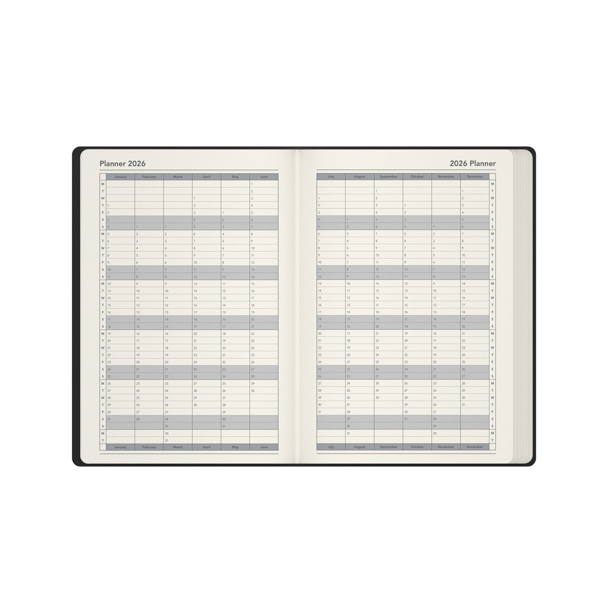 Legacy - A5 Day-to-Page Diary with Appointments - 2026 Calendar Year Planner