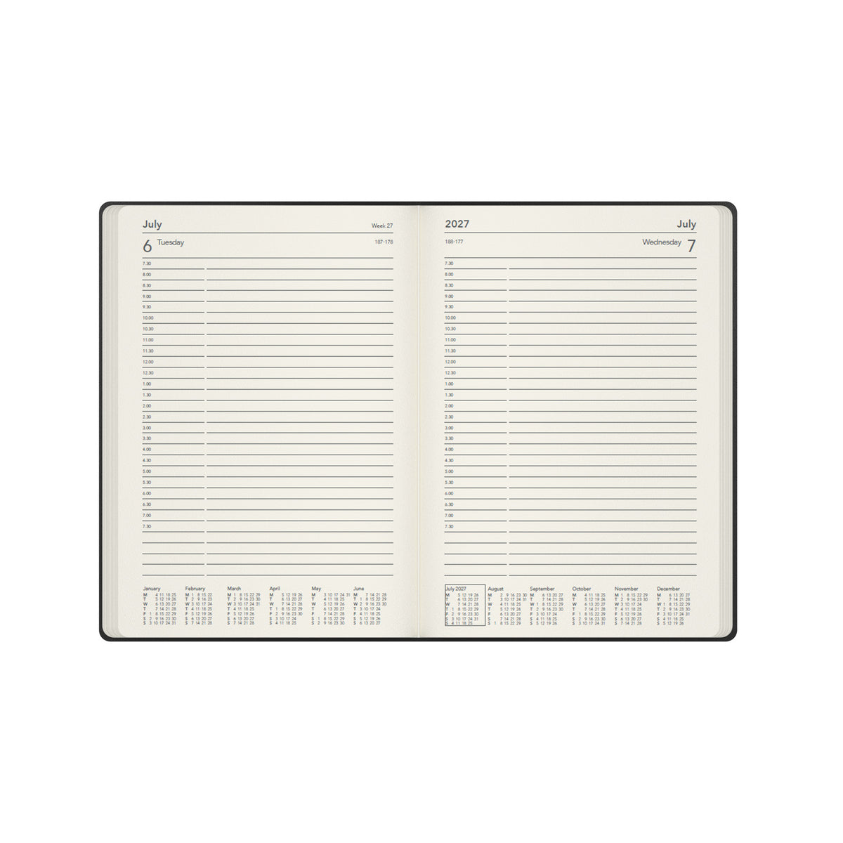 2027 Calendar Year Planner - 12 Month A5 Day-to-Page Diary - Hard Cover - Collins Debden Legacy Range