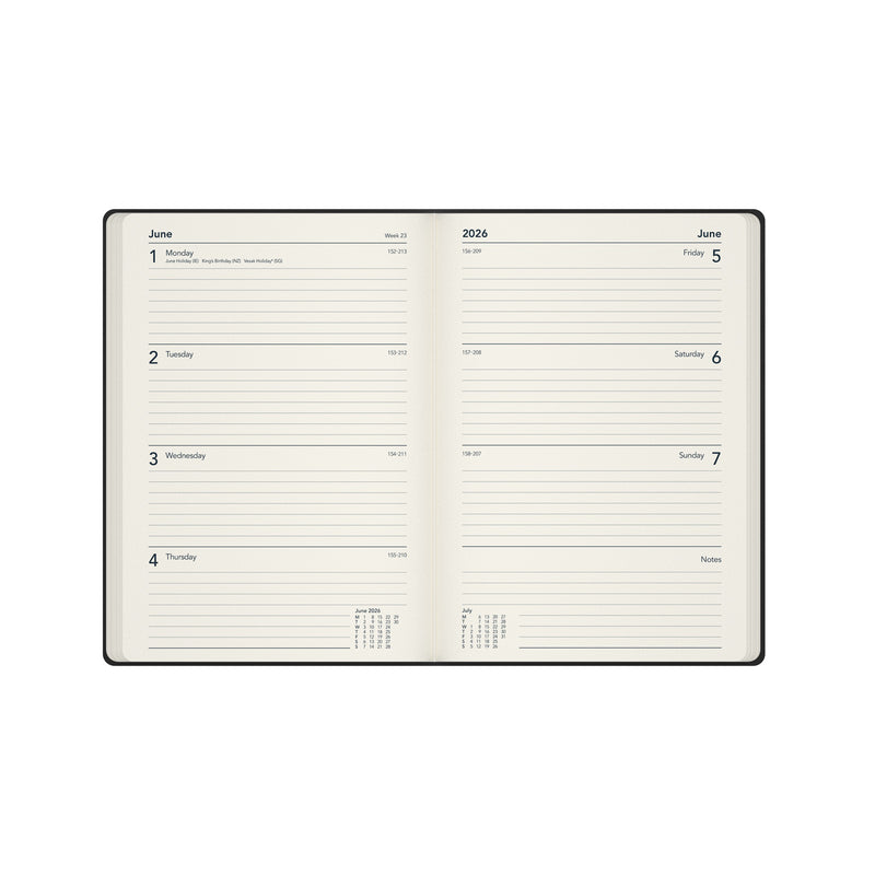 Legacy - A5 Week-To-View Diary - 2026 Calendar Year Planner