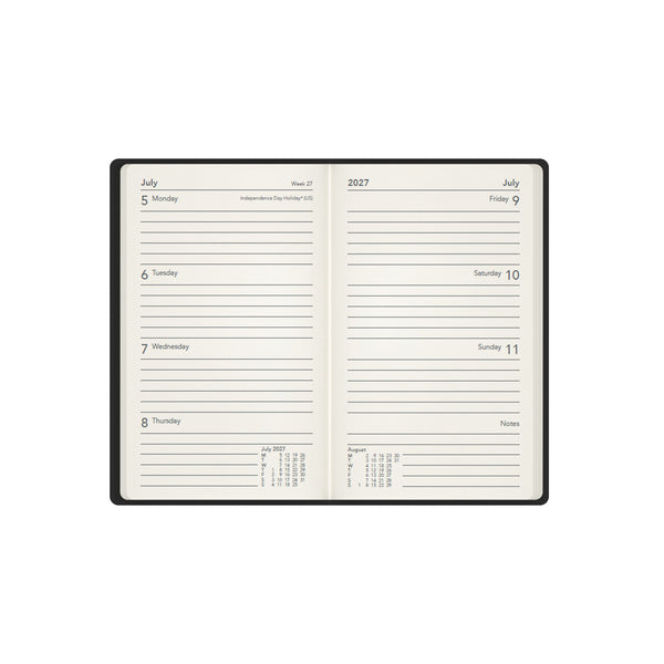 2027 Calendar Year Planner - 12 Month Pocket Week-to-View Diary - Hard Cover - Collins Debden Legacy Range