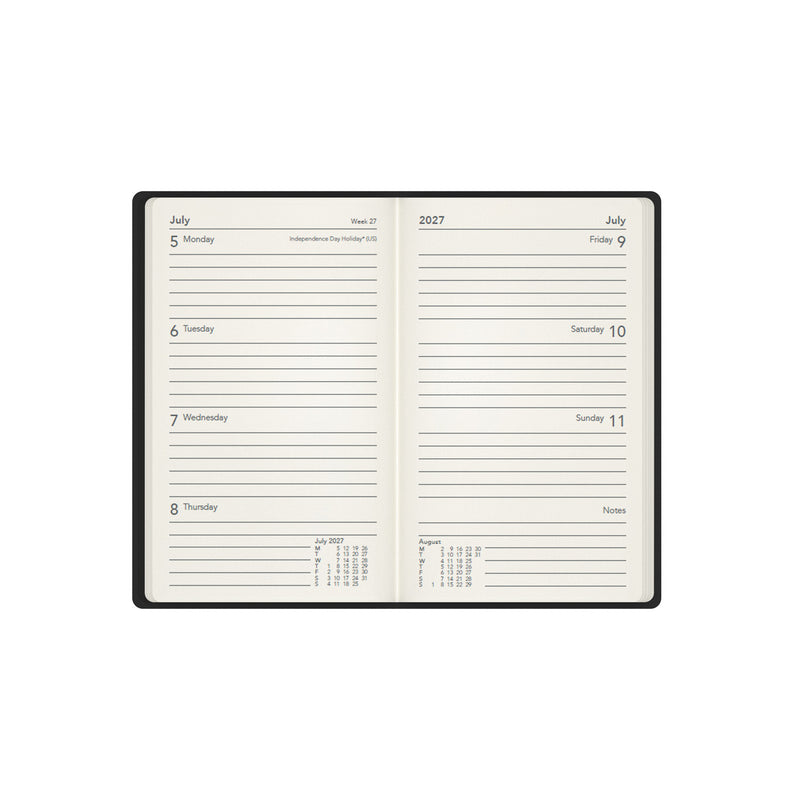 2027 Calendar Year Planner - 12 Month Pocket Week-to-View Diary - Hard Cover - Collins Debden Legacy Range