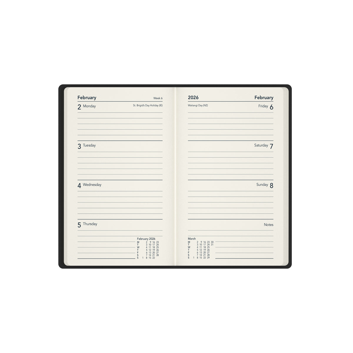 Legacy - Pocket Week-to-View Mid/Academic Year Diary Planner 2025-2026