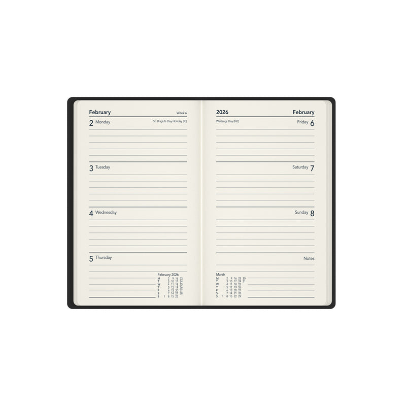 Legacy - Pocket Week-to-View Mid/Academic Year Diary Planner 2025-2026