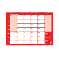2027 Calendar - 12 Month A3 Memo Calendar - Collins Debden Colplan Range (CMC-27)
