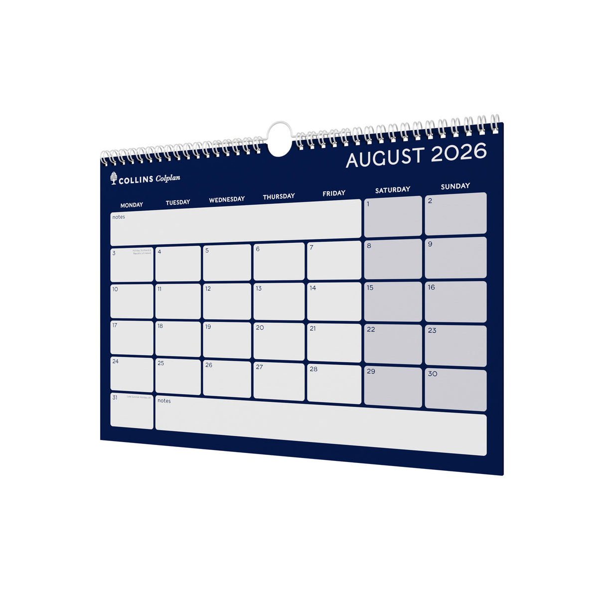 2026-2027 - Mid / Academic Year A4 Memo Calendar - Collins Debden Colplan Range