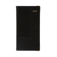 Business Pockets - Slim Week-To-View Diary with Notes- 2026 Calendar Year Planner