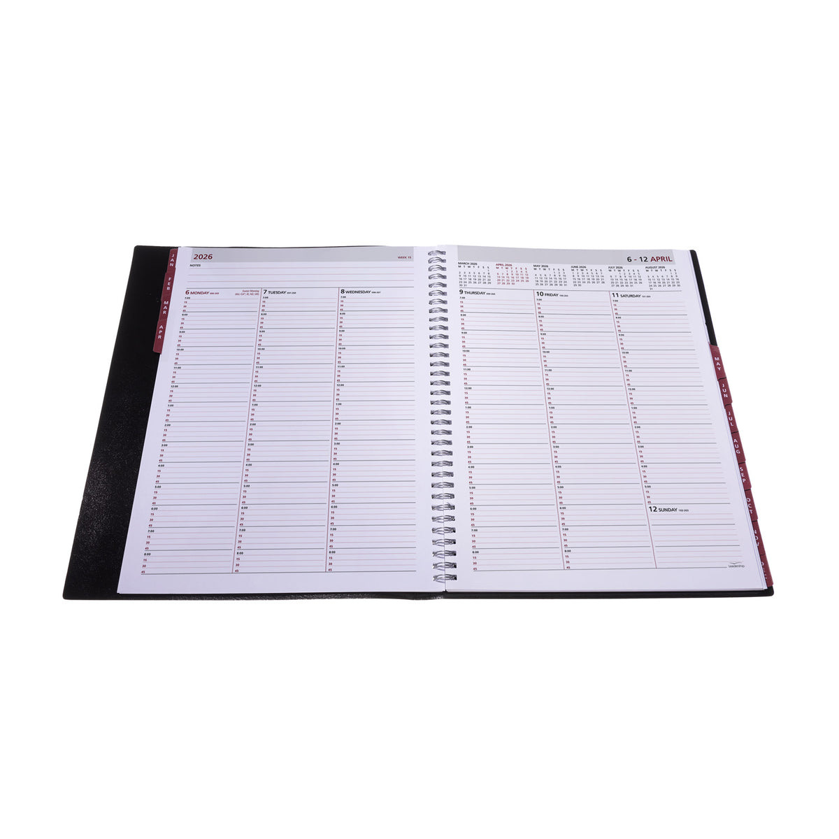 Leadership - A4 Week-To-View Diary with Appointments - 2026 Calendar Year Planner