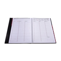 2027 Calendar Year Planner - 12 Month A4 Week-to-View Diary in Black - Collins Debden Leadership Range (CP6740.99-27)