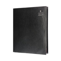 2027 Calendar Year Planner - 12 Month A4 Day-to-Page Diary in Black - Collins Debden Leadership Range (CP6742.99-27)