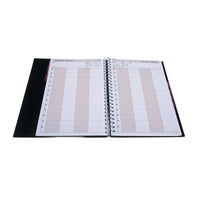 2027 Calendar Year Planner - 12 Month A4 Day-to-Page Diary in Black - Collins Debden Leadership Range (CP6742.99-27)