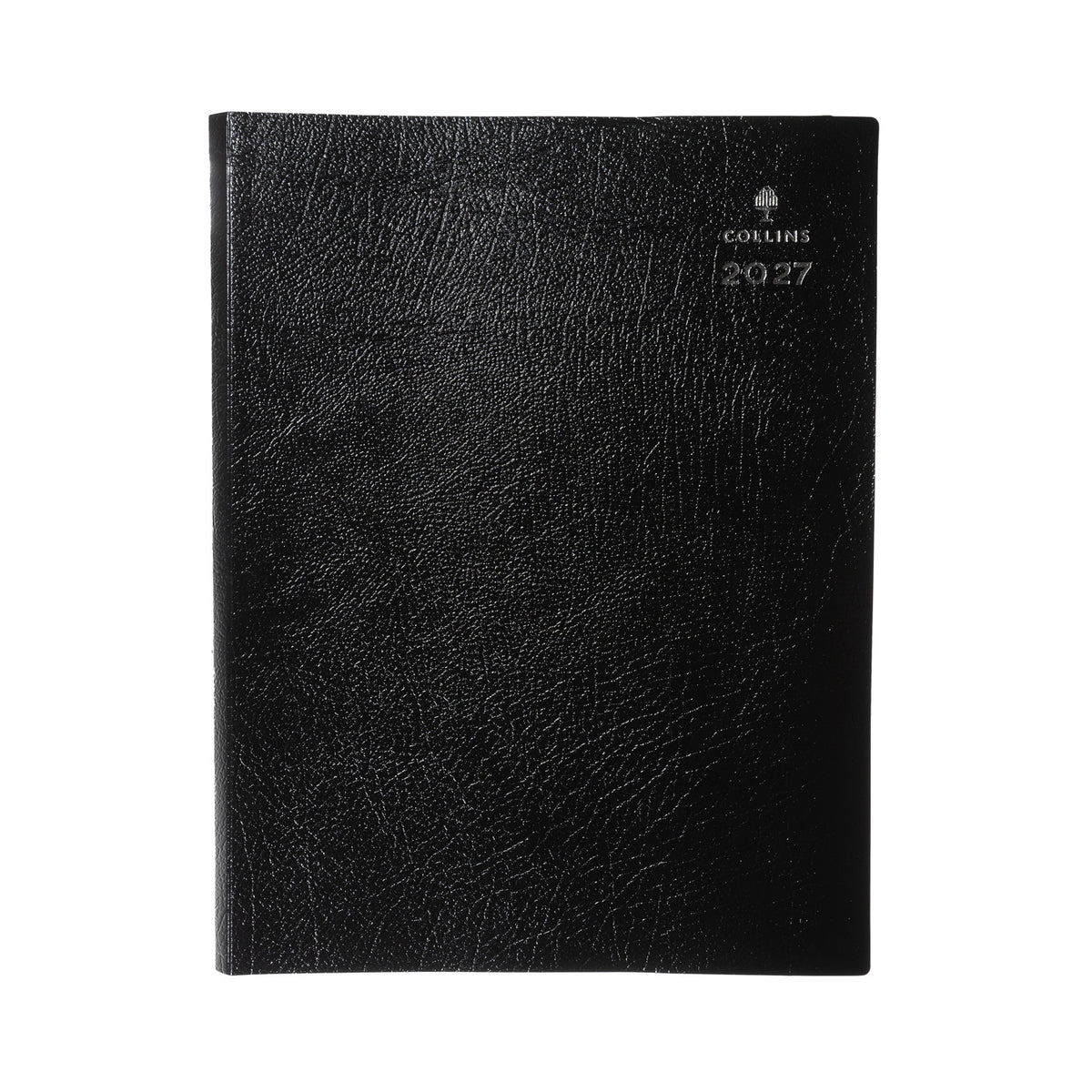 2027 Calendar Year Planner - 12 Month A4 Day-to-Page Diary in Black - Collins Debden Leadership Range (CP6743.99-27)