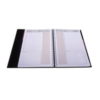 2027 Calendar Year Planner - 12 Month A4 Day-to-Page Diary in Black - Collins Debden Leadership Range (CP6743.99-27)
