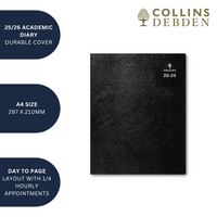 Leadership - A4 Day-to-Page with Appointments Mid/Academic Year Diary Planner 2025-2026