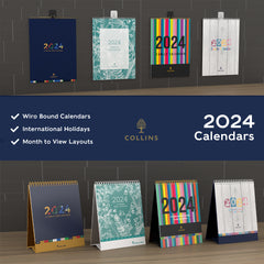 Collins Edge Rainbow - 2024 Desk Calendar (EDDC-24)