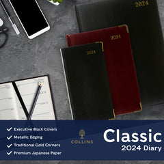 Collins Classic - 2024 Manager Week-to-View Business Planner with Appointments (1210V-24)