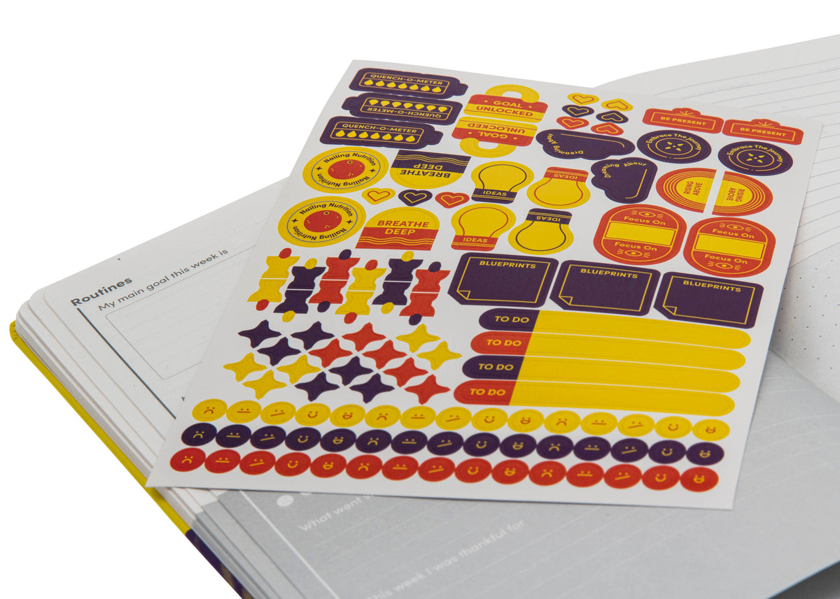 Head & Heart A5 Self Care Routines & Reflections Wellness Journal