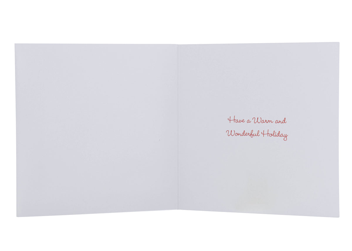 Collins Christmas Cards - Winter Scene with 3D Snow Effect Cover Design - 10 Pack Festive Greeting Cards