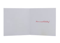 Collins Christmas Cards - Glitter Santa Hat Design - 10 Pack Festive Greeting Cards