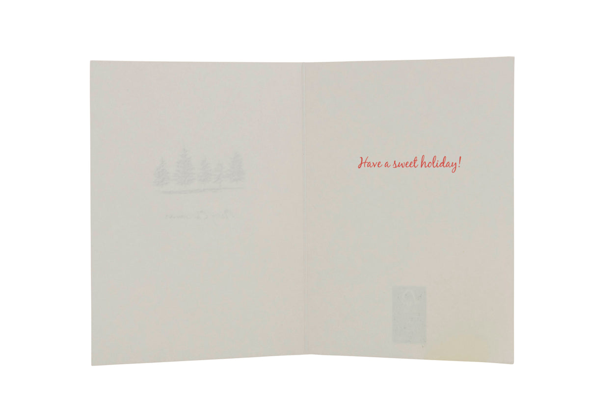 Collins Christmas Cards - Golden Tree Design - 10 Pack Festive Greeting Cards