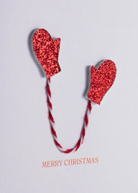 Collins Christmas Cards - Winter Mits Design - 10 Pack Festive Greeting Cards