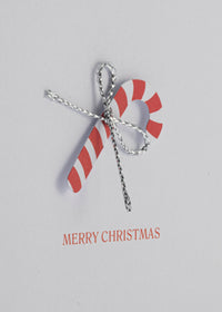 Collins Christmas Cards - Candy Cane Design - 10 Pack Festive Greeting Cards