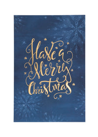 Collins Christmas Cards - Snowflake on Blue Design - 10 Pack Festive Greeting Cards