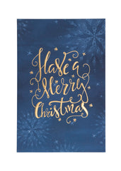 Collins Christmas Cards - Snowflake on Blue Design - 10 Pack Festive Greeting Cards