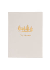 Collins Christmas Cards - Golden Tree Design - 10 Pack Festive Greeting Cards