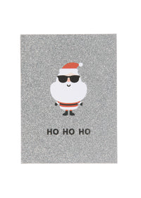 Collins Christmas Cards - Glitter Santa Design - 10 Pack Festive Greeting Cards