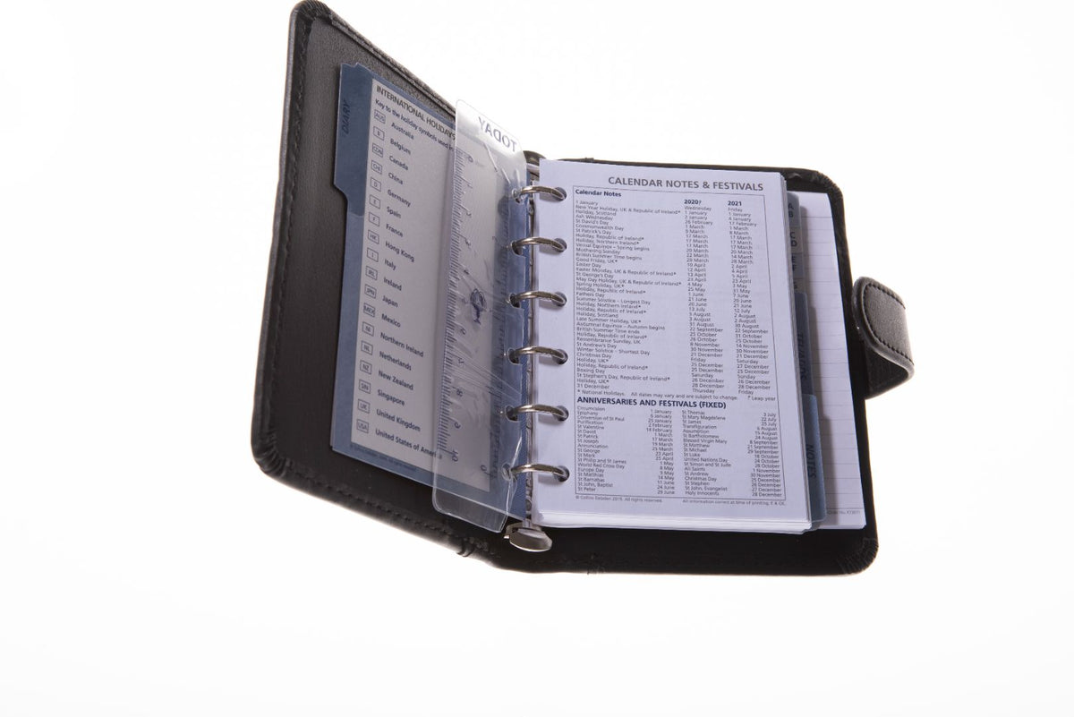 Chatsworth - Pocket Week-to-View Undated Organiser - Black