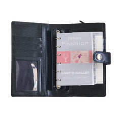 Lady's Wallet Planner with Black Writing Pad