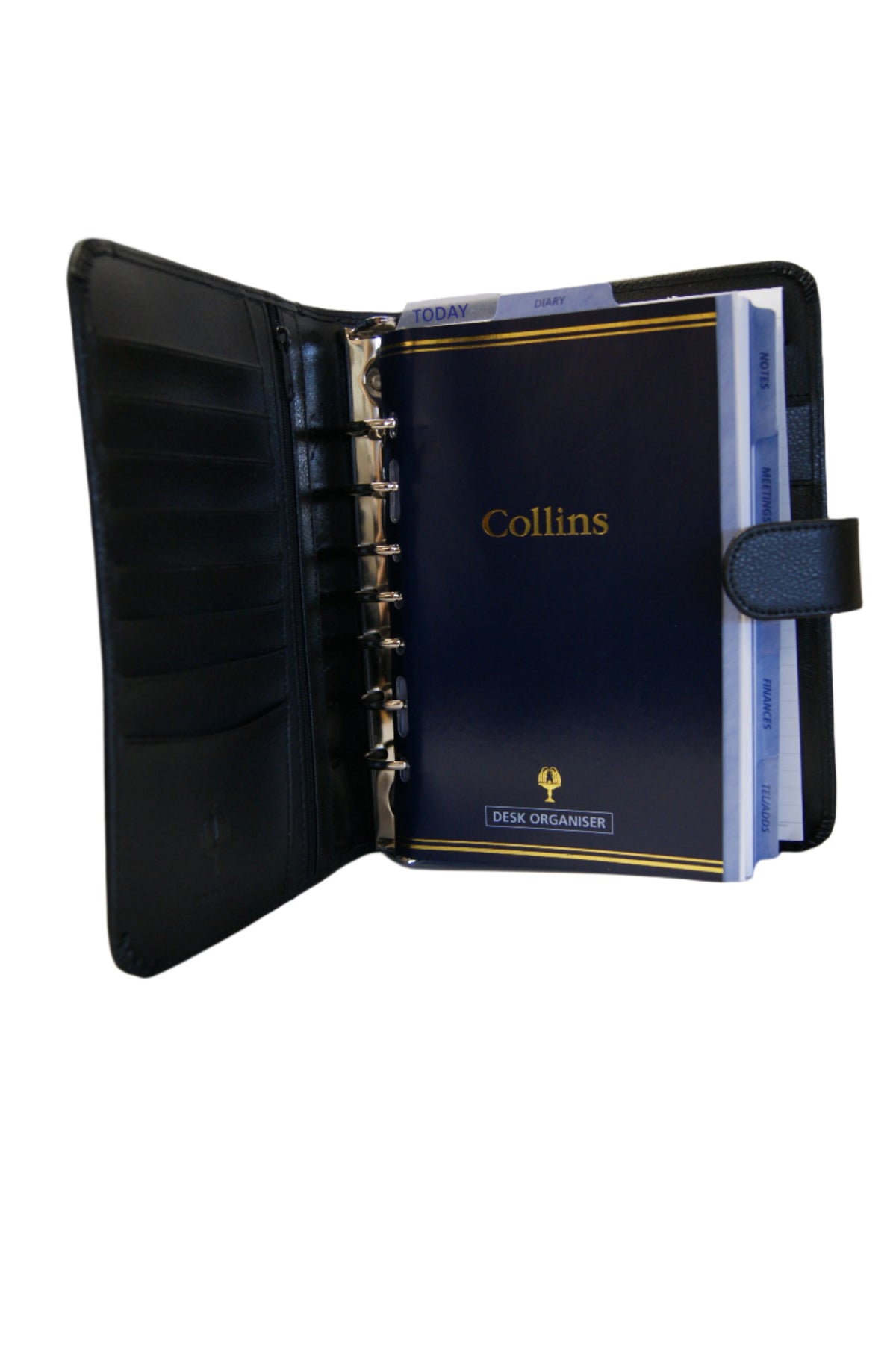 Balmoral (Premium Leather) - Personal Week-to-View Undated Organiser - Black