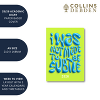 Affirmation - A5 Week-to-View Mid/Academic Year Diary Planner 2025-2026