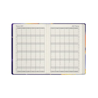 2027 Calendar Year Planner - 12 Month A5 Week-to-View Diary - Hard Cover - Collins Debden Aura & Ombre Range