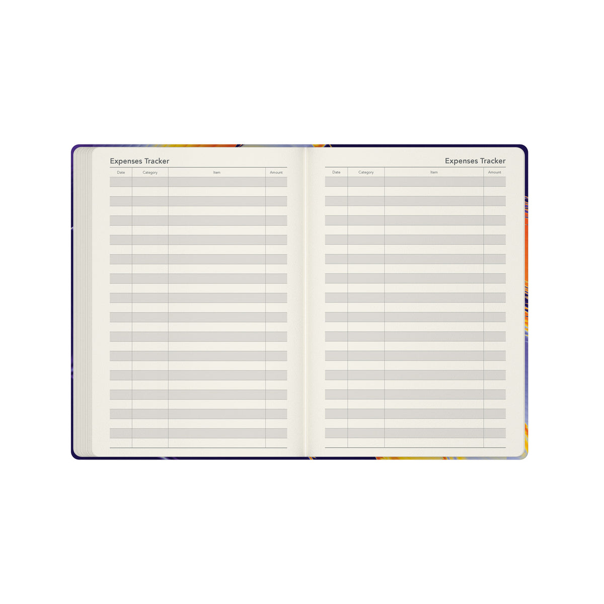 2026 - 2027 Mid Year Planner - 13 Month A5 Week-to-View Diary - Collins Debden Aura & Ombre - Purple