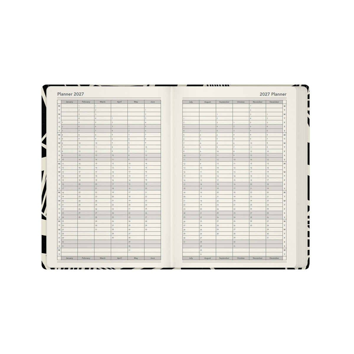 2027 Calendar Year Planner - 12 Month A5 Week-to-View Diary  - Collins Debden Bold Mono Range